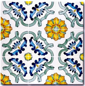 Ceramica Francesco de Maio, Classico Vietri series, Maria Teresa 13 × 13 cm