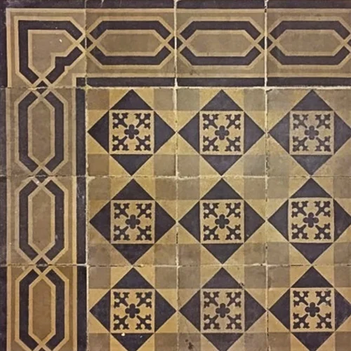 Tiles 17 × 17 cm, stoneware, historic, old
