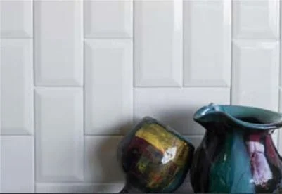 Original metro tile laid in a different way, size 7.5 × 15 cm, classic timeless ceramics