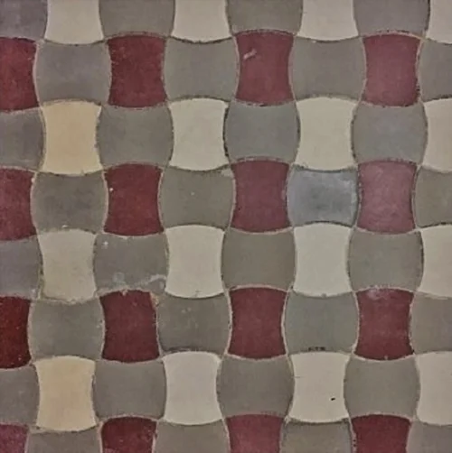 Art Nouveau mosaic, stoneware, historic