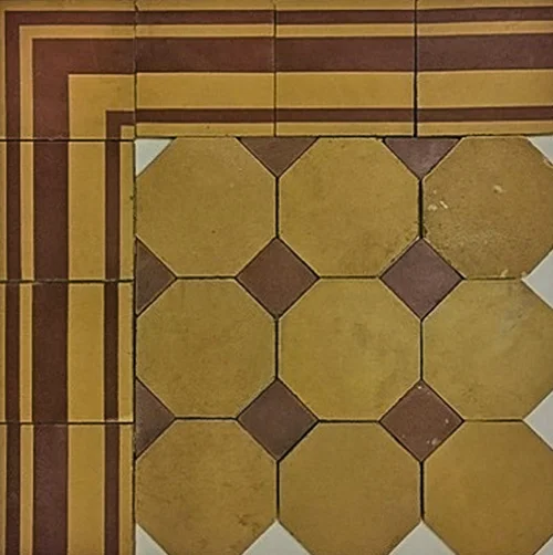 Tiles 17 × 17 cm, stoneware, historic, old 2