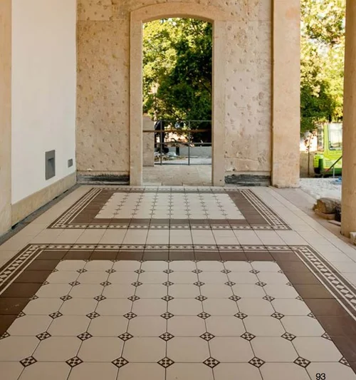 Zahna tiles, high quality, with insert, Kerasiegel, through-coloured