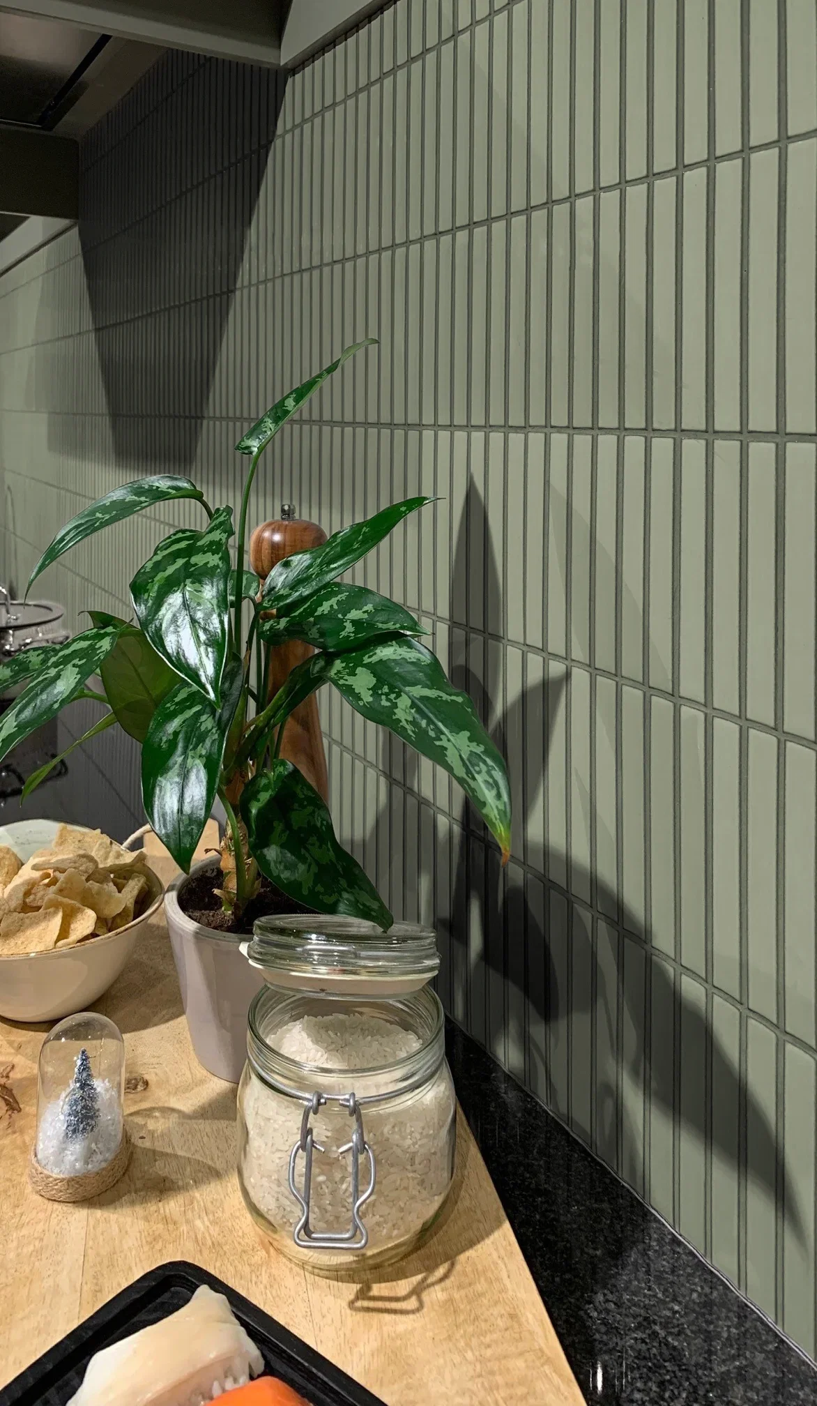 Sevilla KitKat Sage Green Matt – Mosaik von The Mosaic Factory