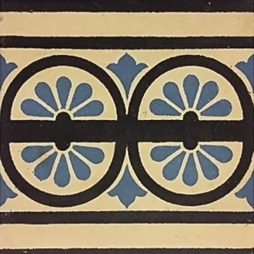 Tiles 17 × 17 cm, stoneware, historic, old, pattern, gebrueder schwadron
