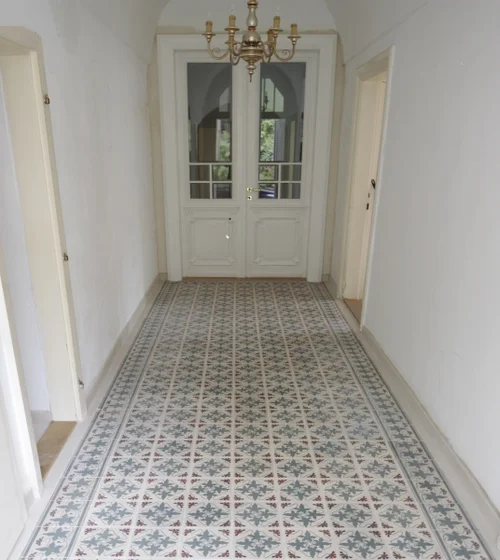 Old stoneware tile, cement tiles, Melk model